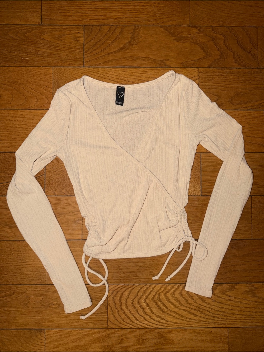 Windsor Wrap Long-Sleeve Top